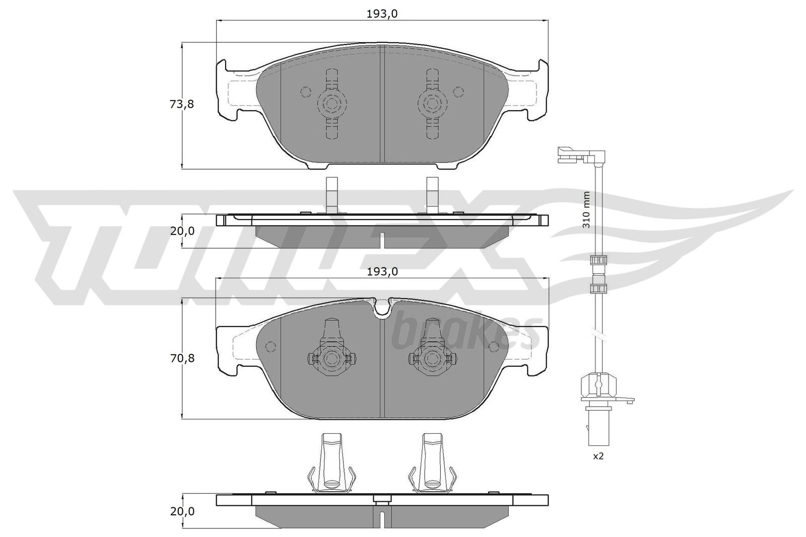 TOMEX Brakes TX 16-83