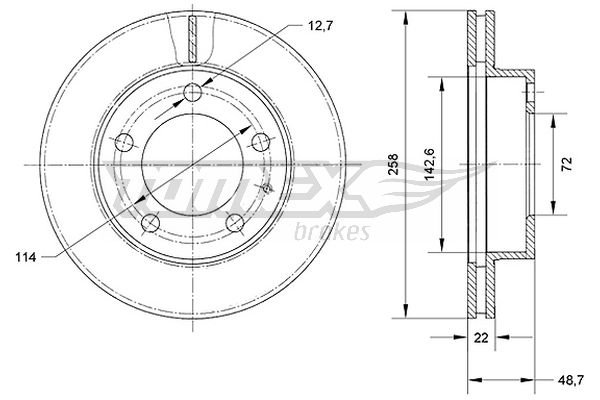 TOMEX Brakes TX 70-70