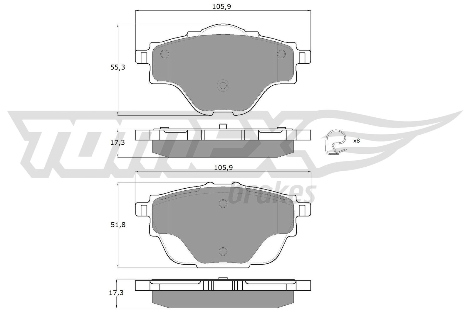 TOMEX Brakes TX 18-37