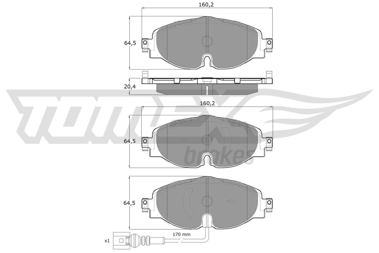 TOMEX Brakes TX 16-97