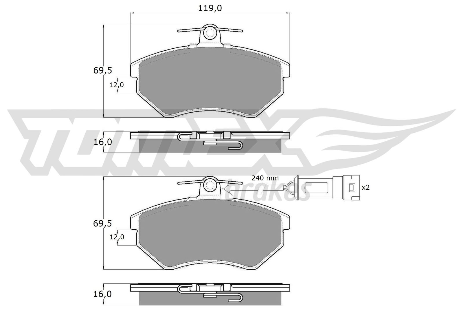 TOMEX Brakes TX 10-631