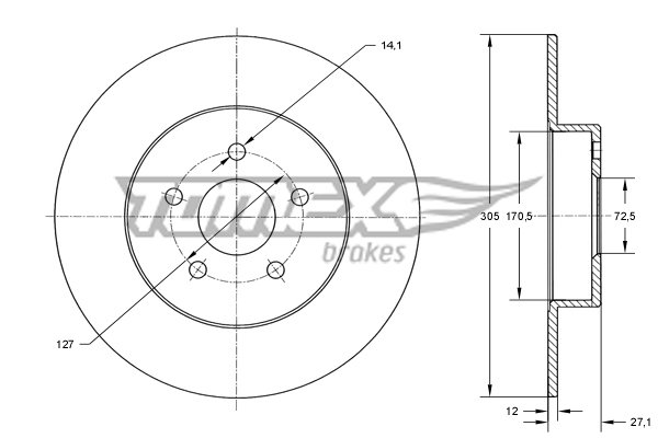 TOMEX Brakes TX 73-78