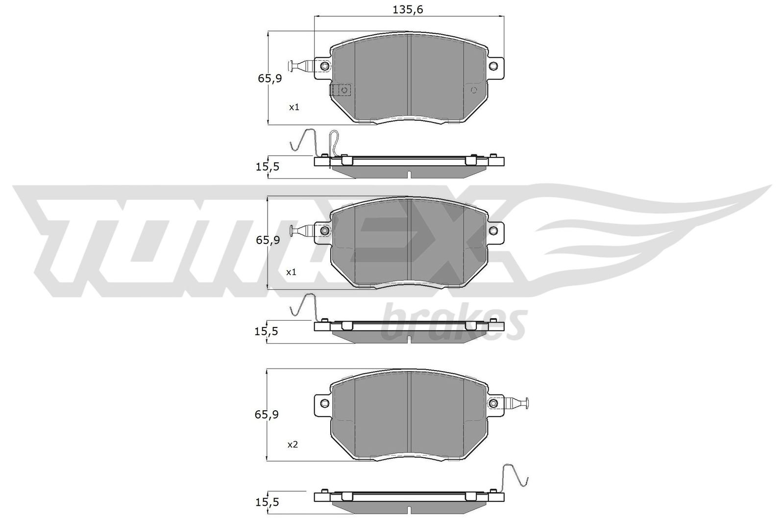 TOMEX Brakes TX 19-39