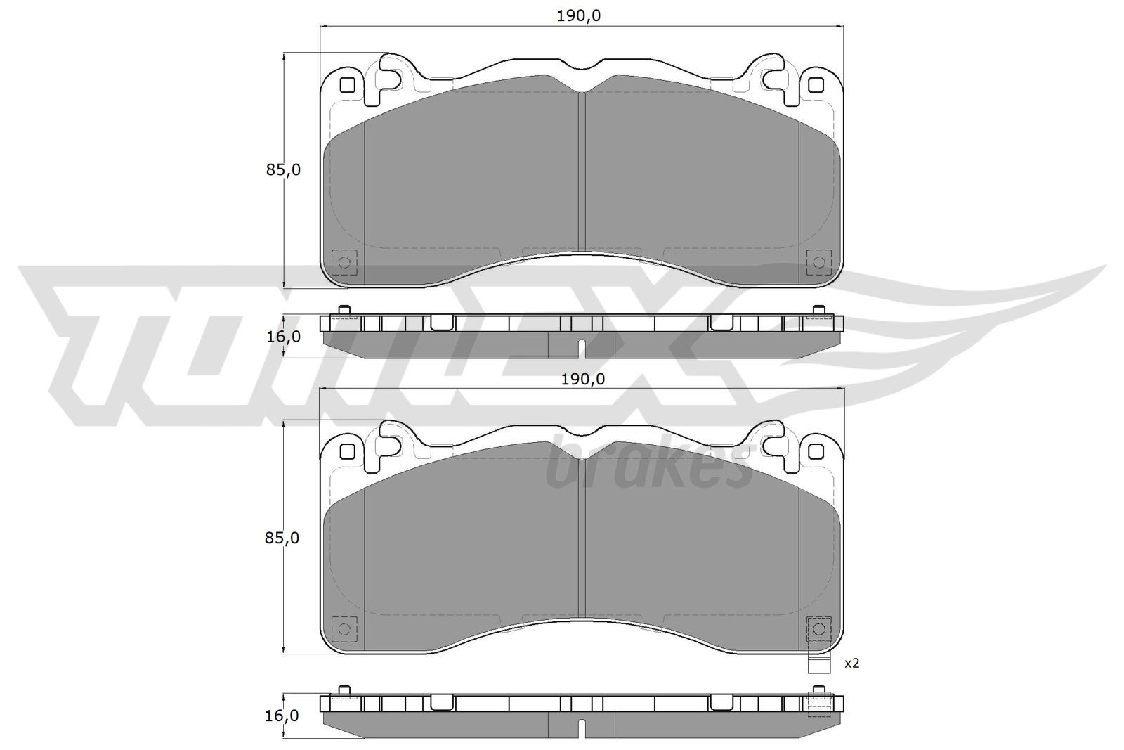 TOMEX Brakes TX 60-08