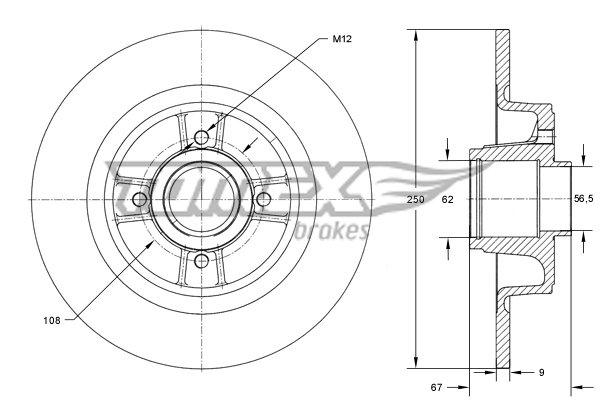 TOMEX Brakes TX 73-571