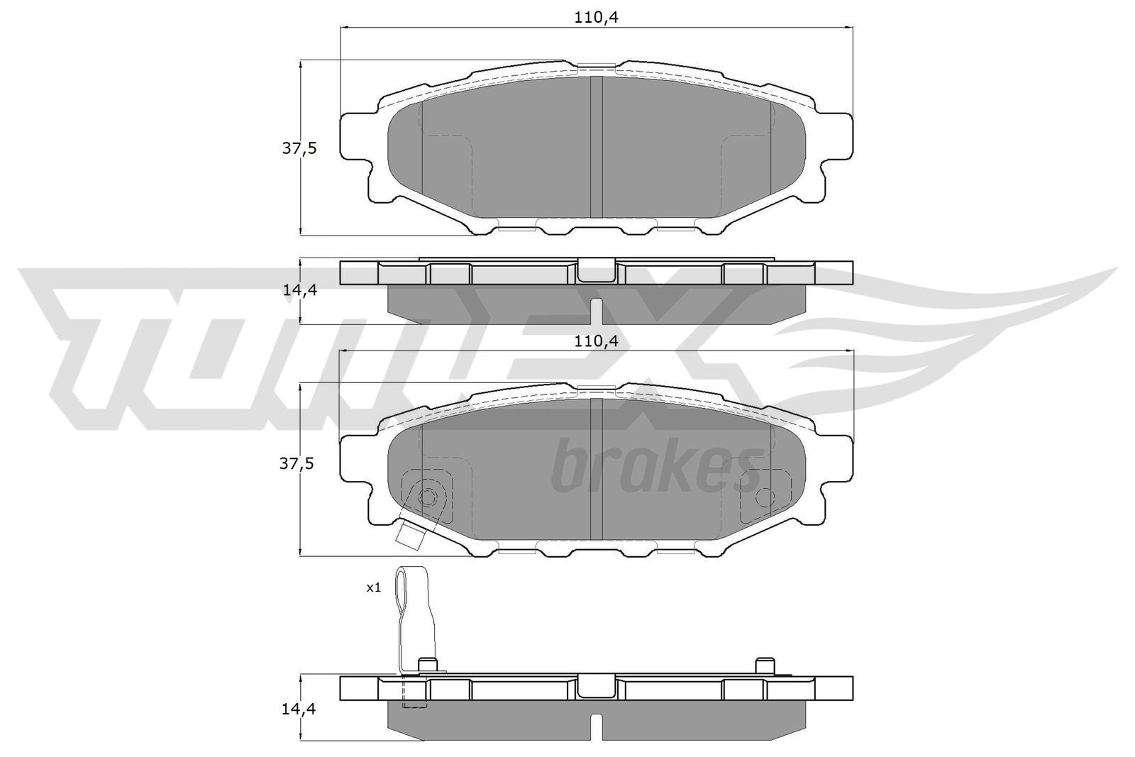 TOMEX Brakes TX 15-37