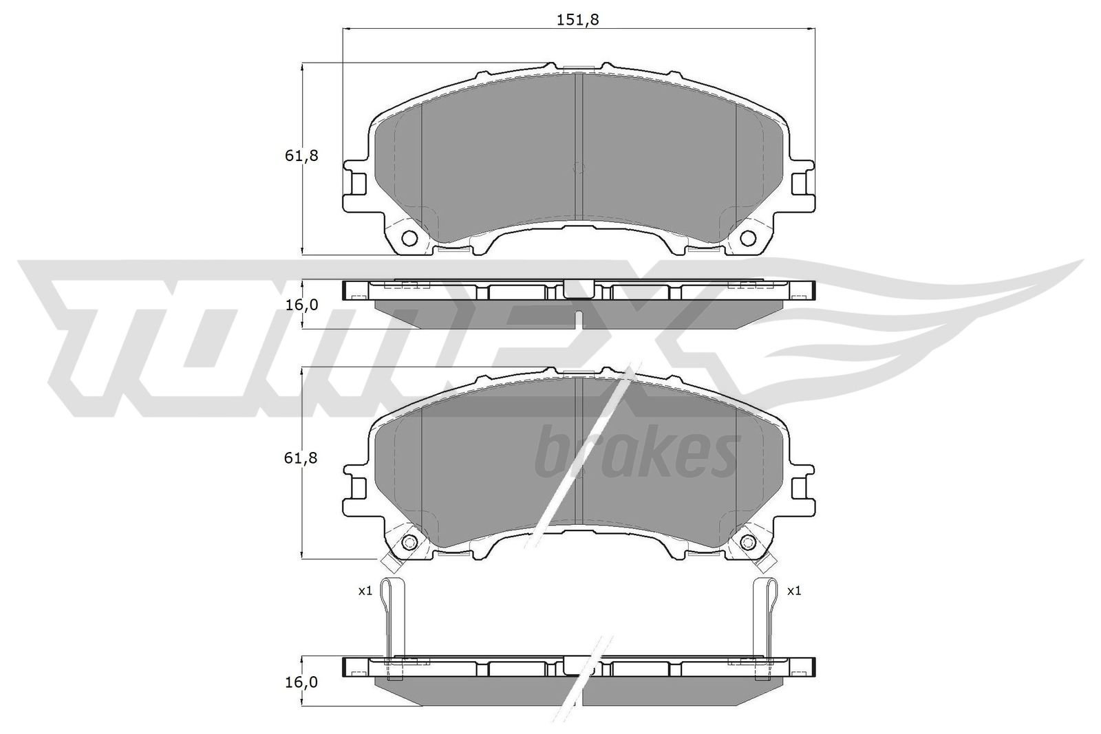 TOMEX Brakes TX 18-99