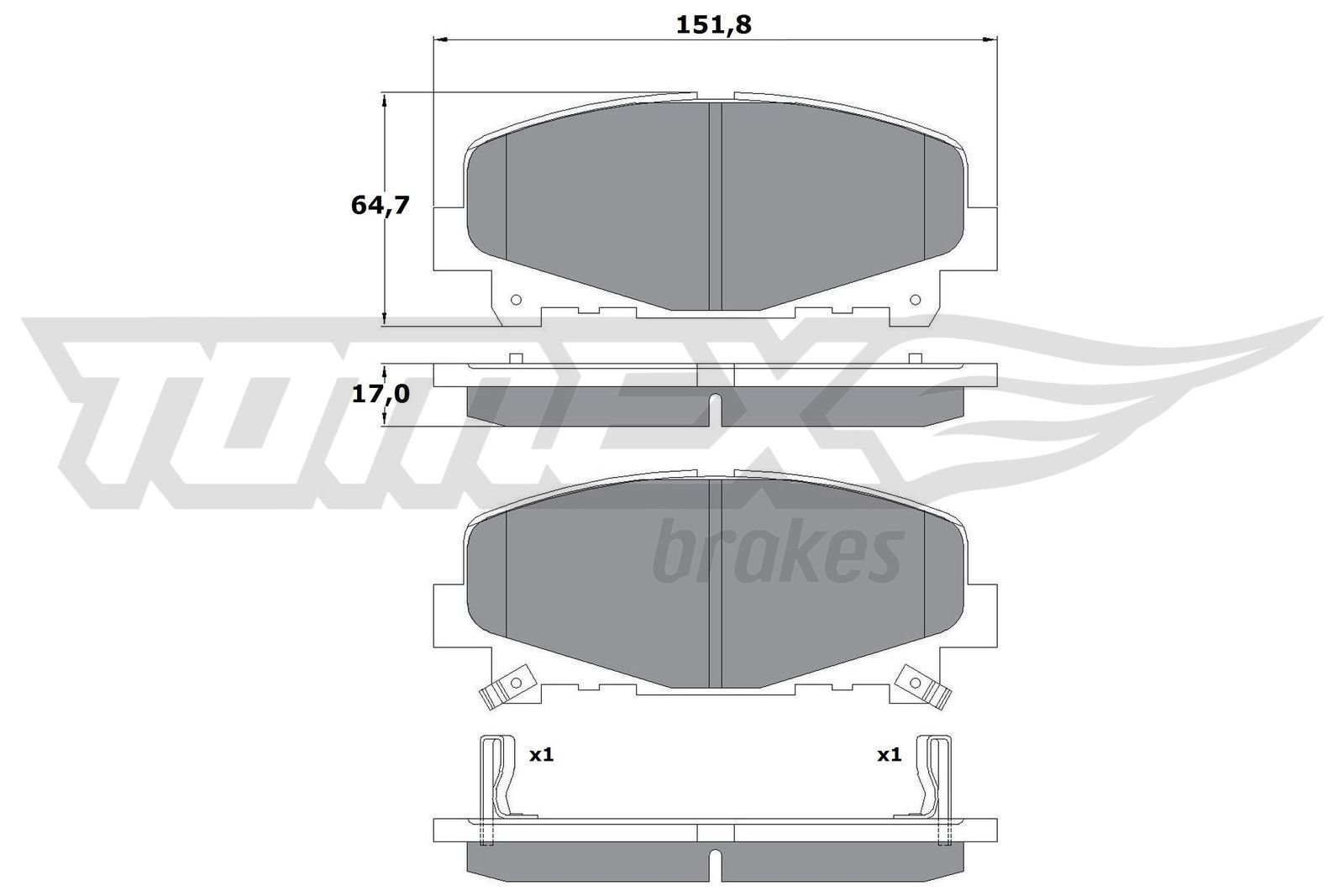 TOMEX Brakes TX 17-52