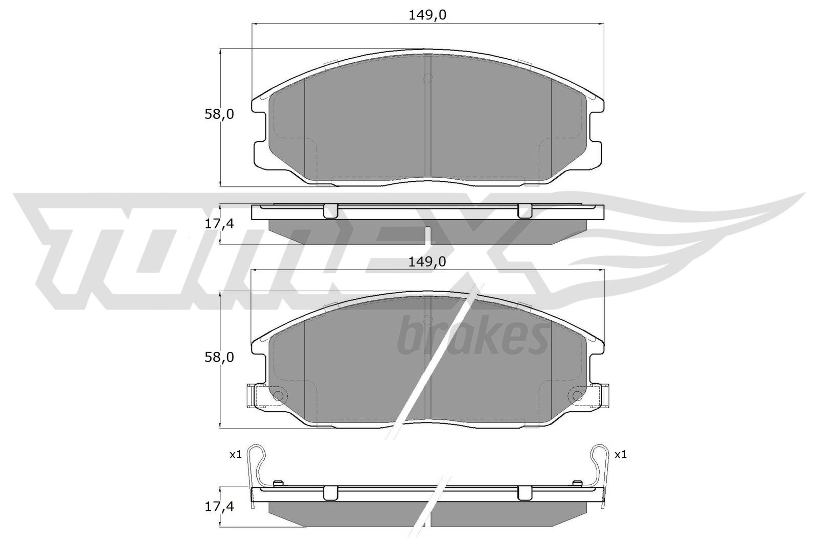 TOMEX Brakes TX 14-54