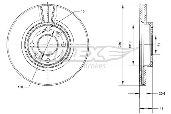 TOMEX Brakes TX 70-10