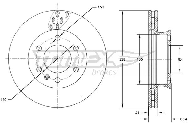 TOMEX Brakes TX 71-19