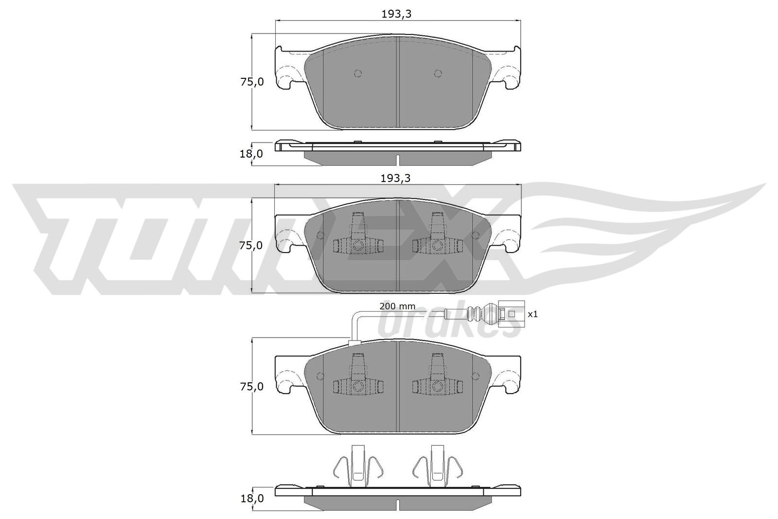 TOMEX Brakes TX 16-46