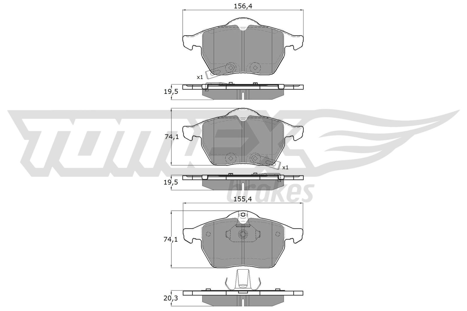 TOMEX Brakes TX 13-57