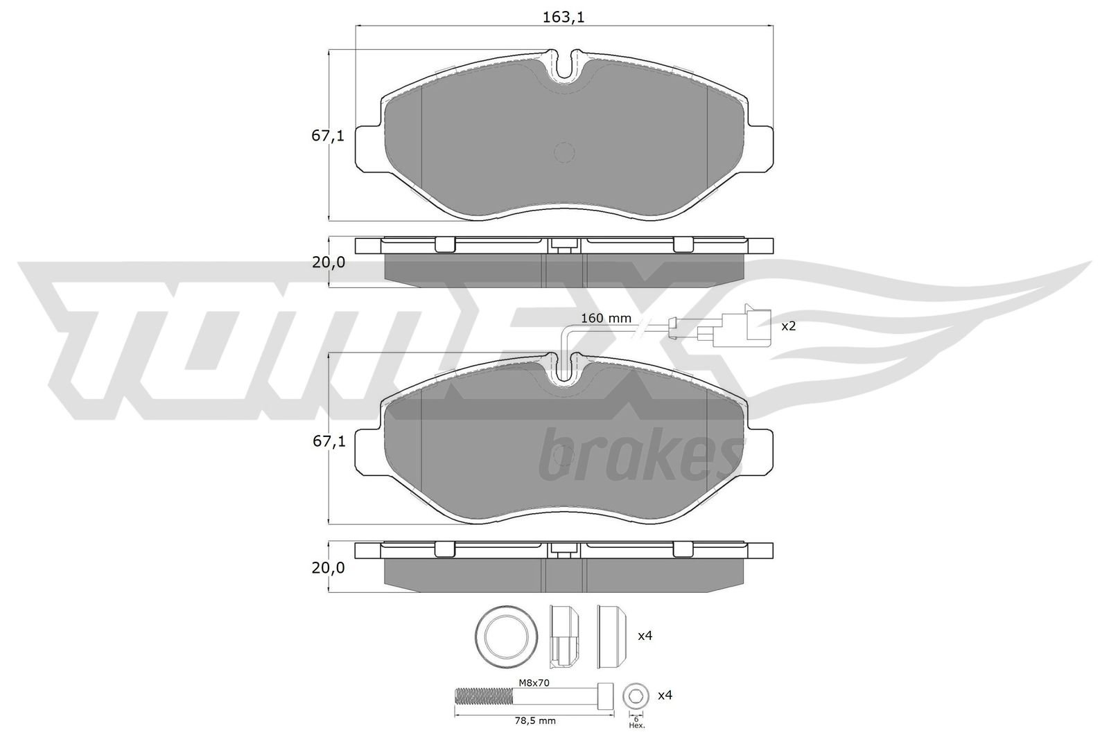 TOMEX Brakes TX 15-861