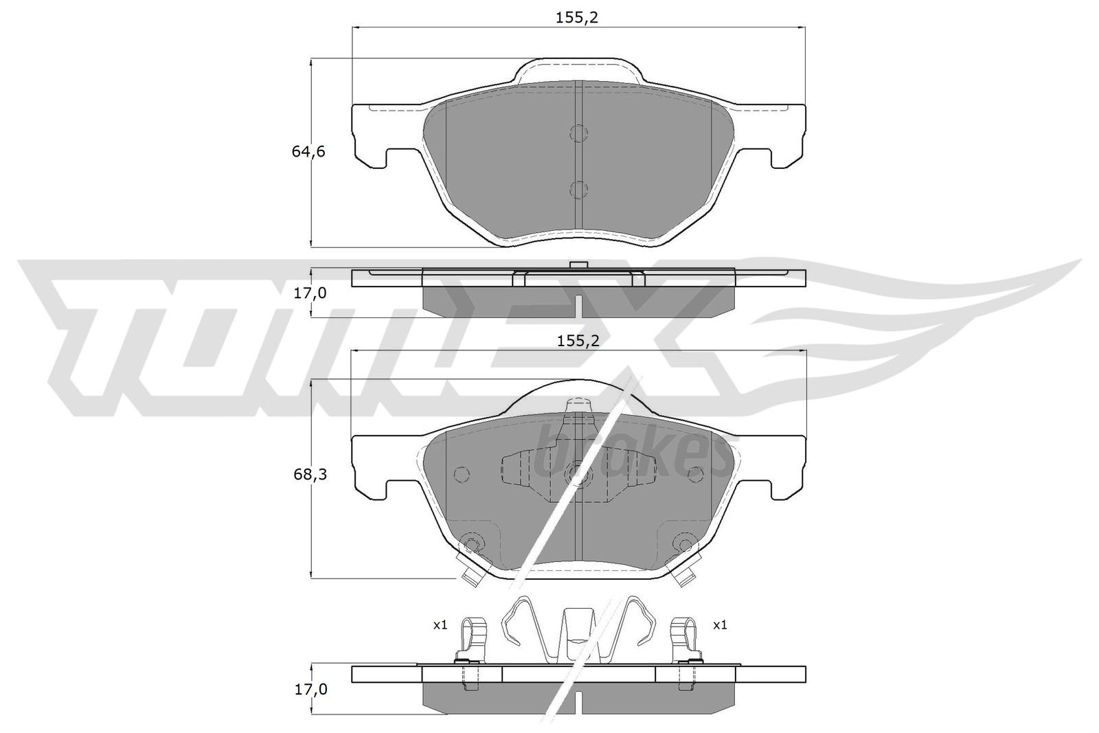 TOMEX Brakes TX 14-50