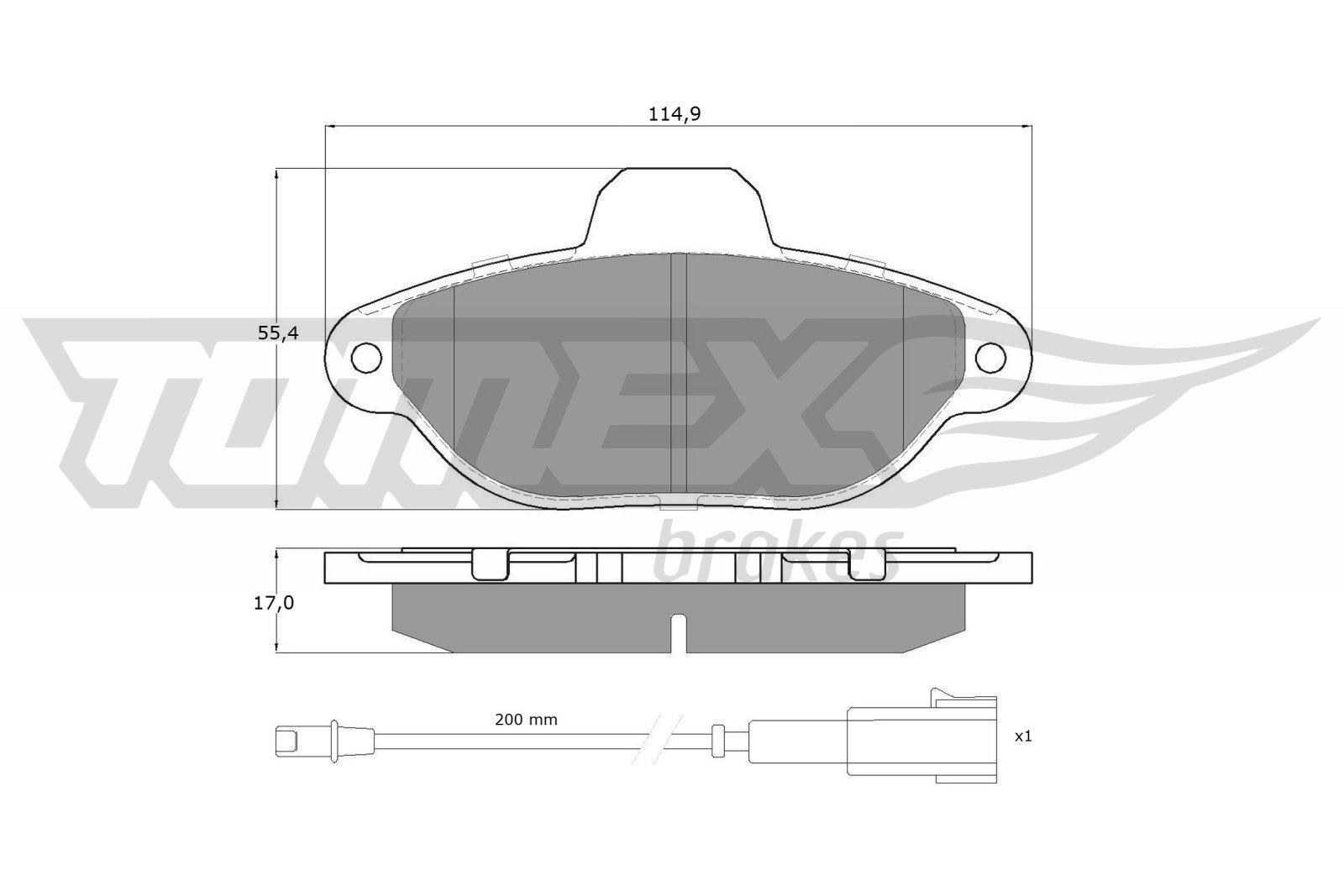 TOMEX Brakes TX 15-96