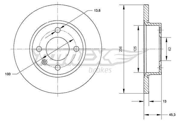 TOMEX Brakes TX 70-41