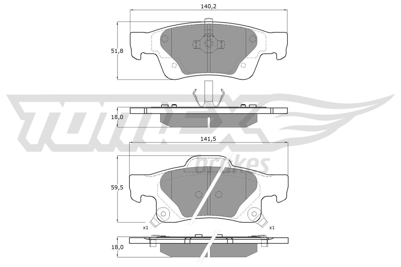 TOMEX Brakes TX 16-91