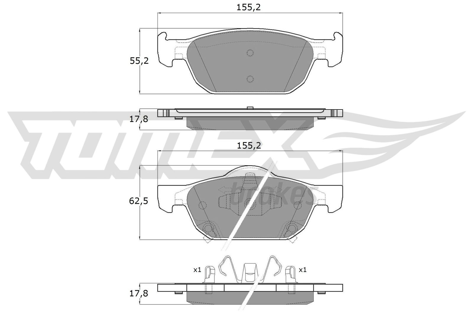 TOMEX Brakes TX 17-51