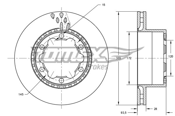 TOMEX Brakes TX 73-44