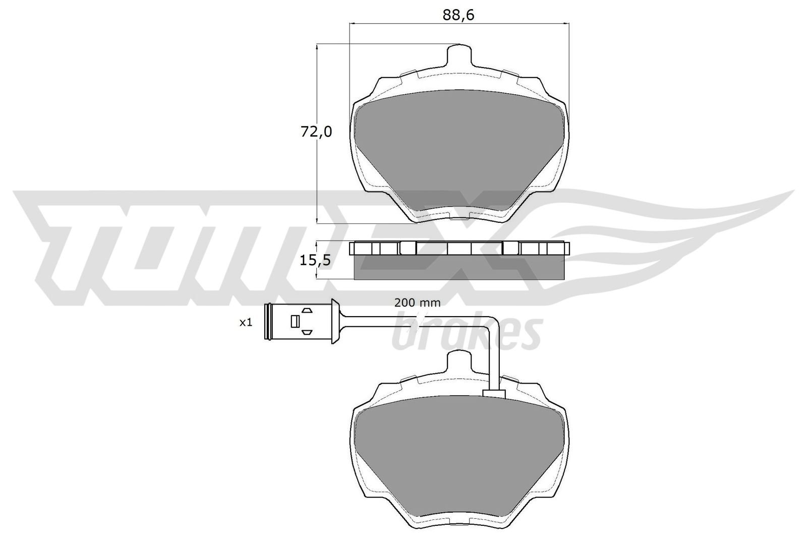 TOMEX Brakes TX 15-50