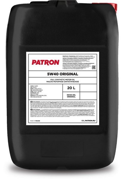 PATRON 5W40 20L ORIGINAL PATRON 5W40 20L ORIGINAL