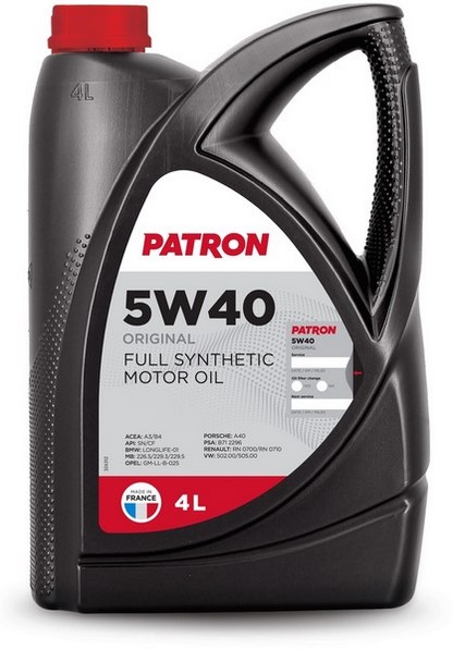 PATRON 5W40 4L ORIGINAL PATRON 5W40 4L ORIGINAL