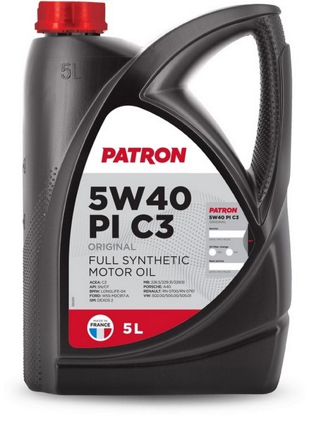 PATRON 5W40 PI C3 5L ORIGINAL PATRON 5W40 PI C3 5L ORIGINAL