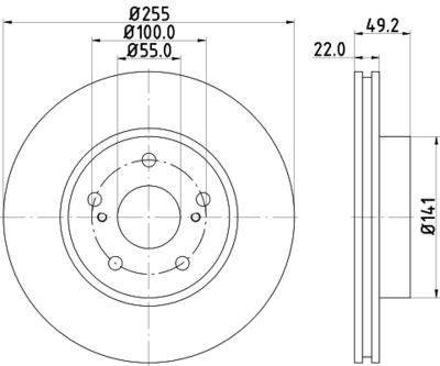 HELLA PAGID 8DD 355 115-691 HELLA PAGID 8DD 355 115-691