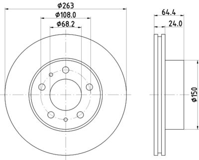 HELLA PAGID 8DD 355 100-461 HELLA PAGID 8DD 355 100-461
