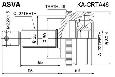 ASVA KA-CRTA46