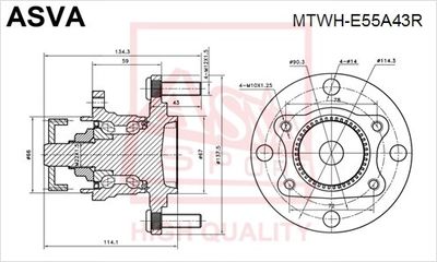 ASVA MTWH-E55A43R