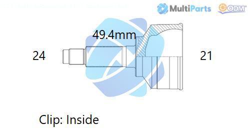 ODM-MULTIPARTS 12-161970