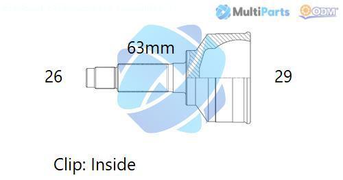 ODM-MULTIPARTS 12-040879 ODM-MULTIPARTS 12-040879