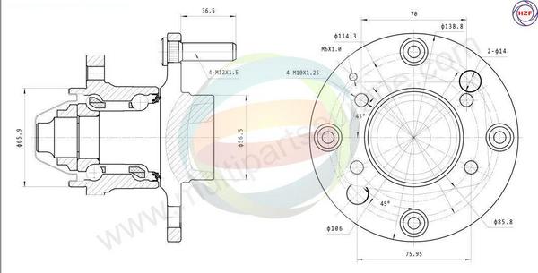 ODM-MULTIPARTS 70-000016