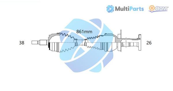 ODM-MULTIPARTS 18-216200 ODM-MULTIPARTS 18-216200
