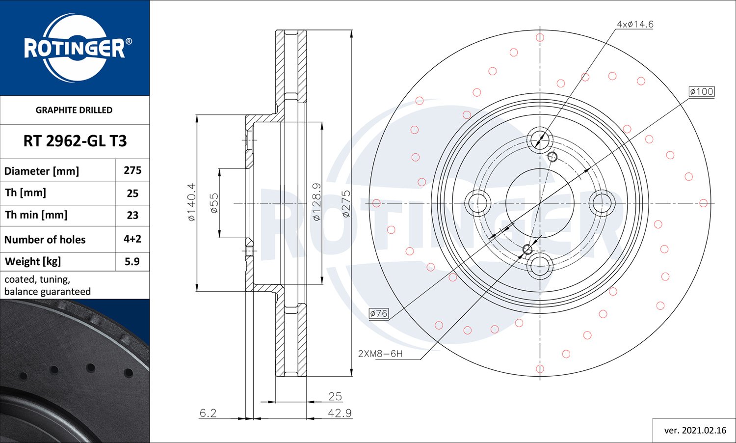 ROTINGER RT 2962-GL T3 ROTINGER RT 2962-GL T3