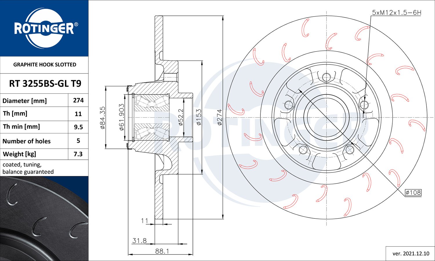ROTINGER RT 3255BS-GL T9 ROTINGER RT 3255BS-GL T9