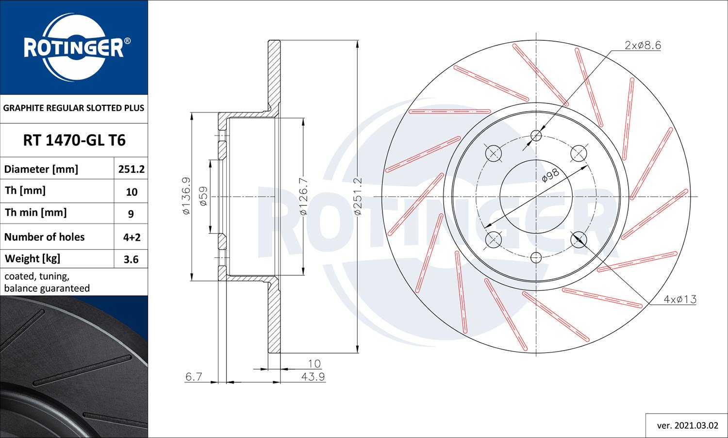 ROTINGER RT 1470-GL T6