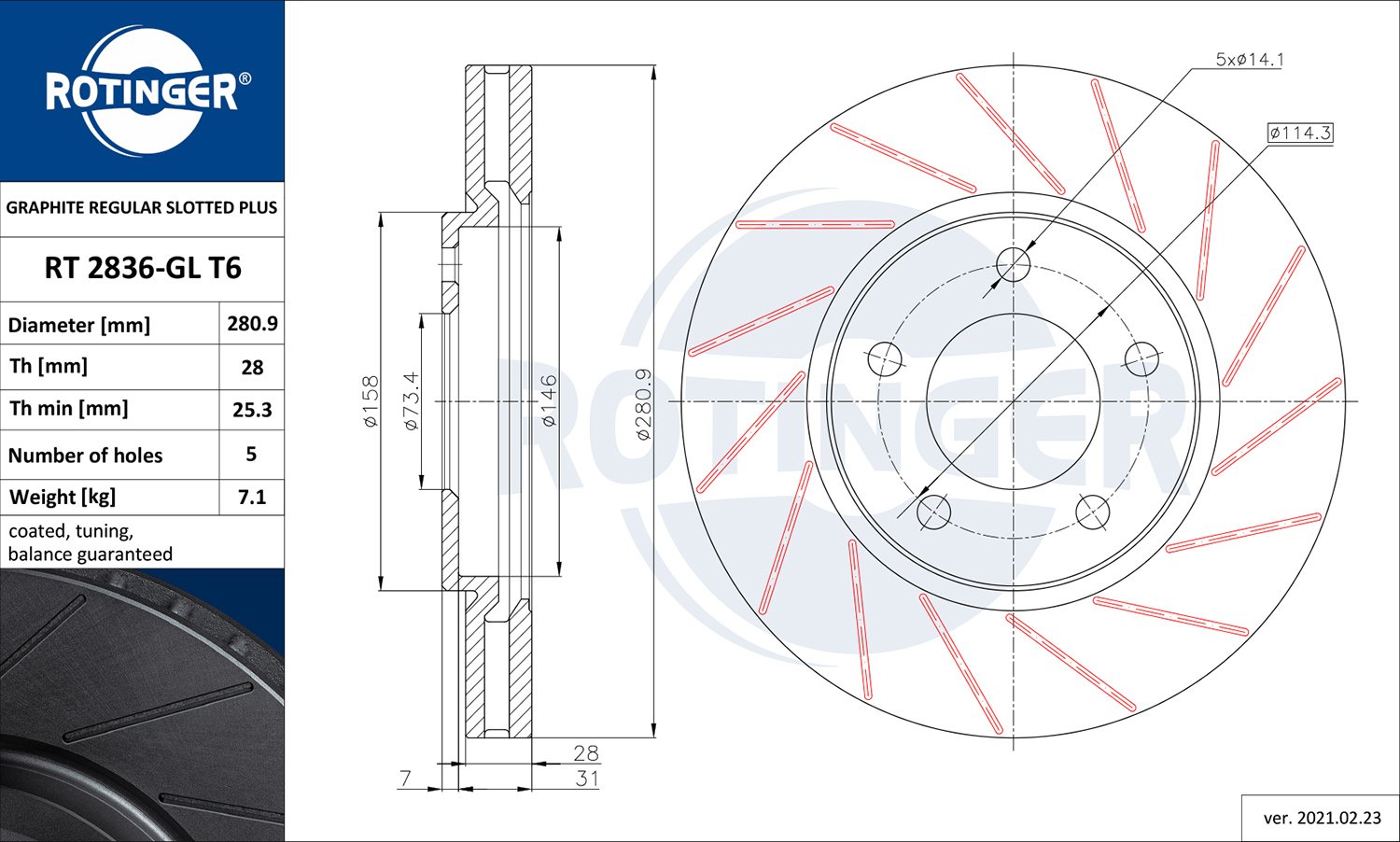 ROTINGER RT 2836-GL T6