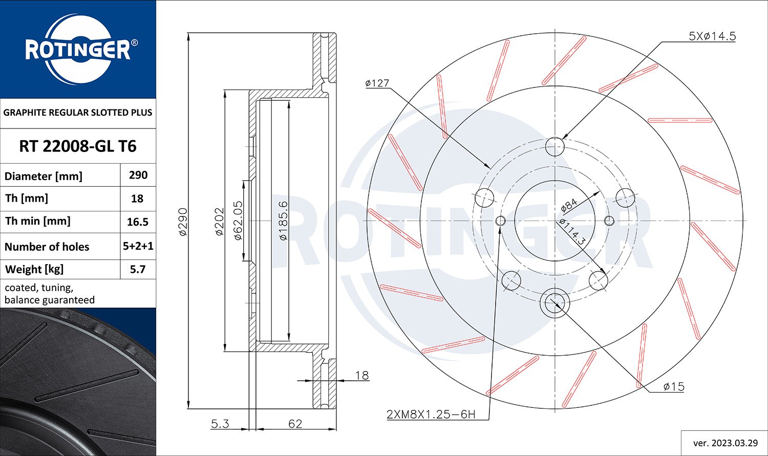 ROTINGER RT 22008-GL T6 ROTINGER RT 22008-GL T6