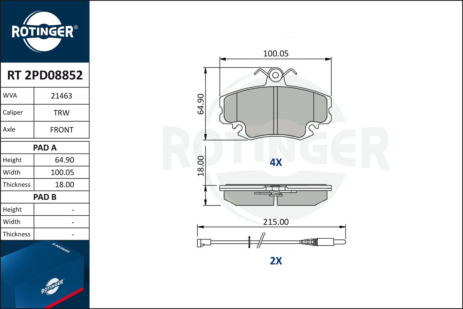 ROTINGER RT 2PD08852