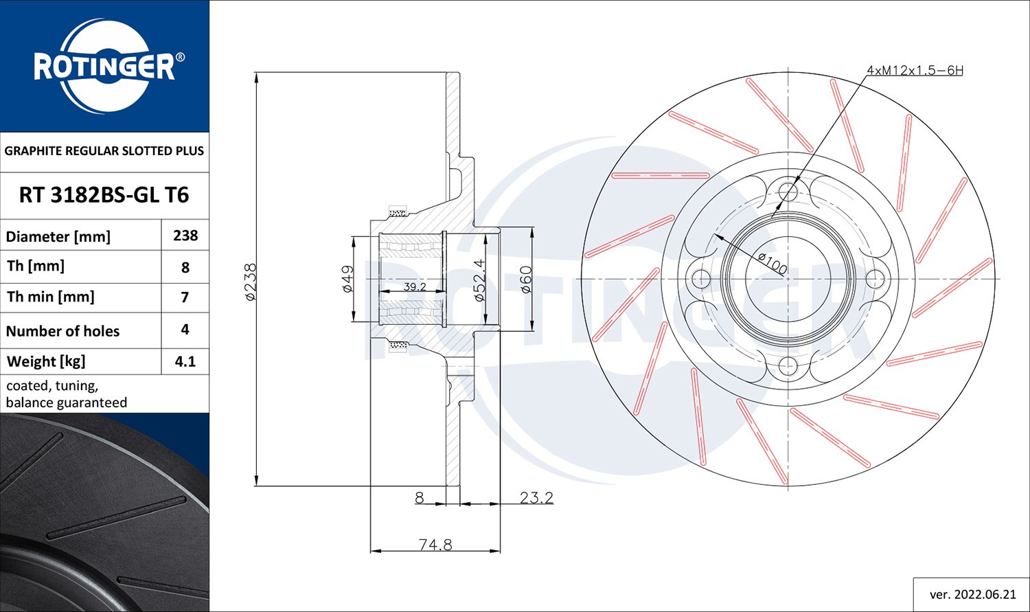 ROTINGER RT 3182BS-GL T6