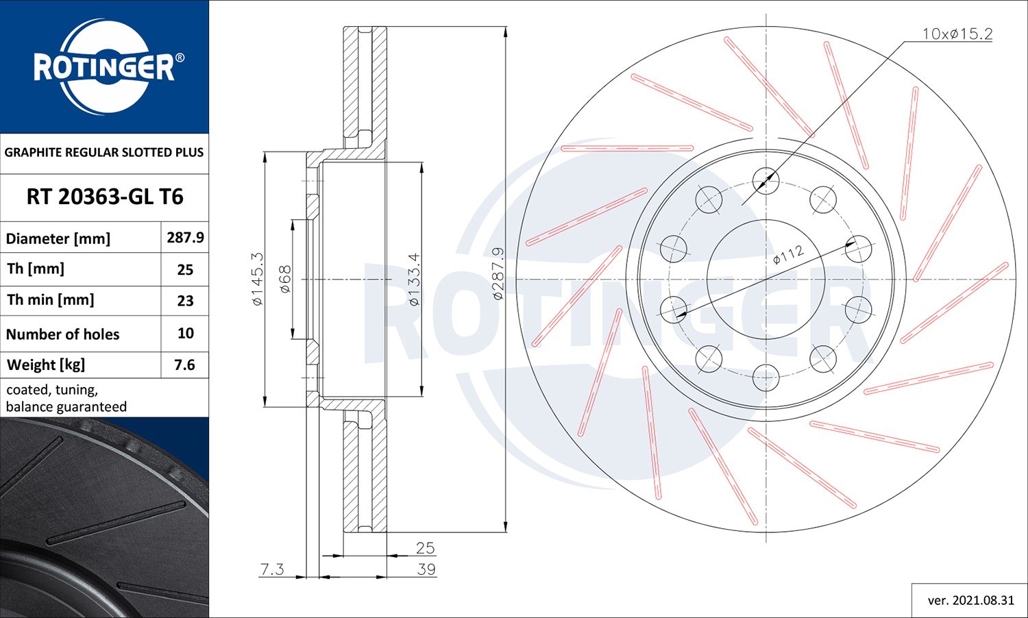 ROTINGER RT 20363-GL T6 ROTINGER RT 20363-GL T6