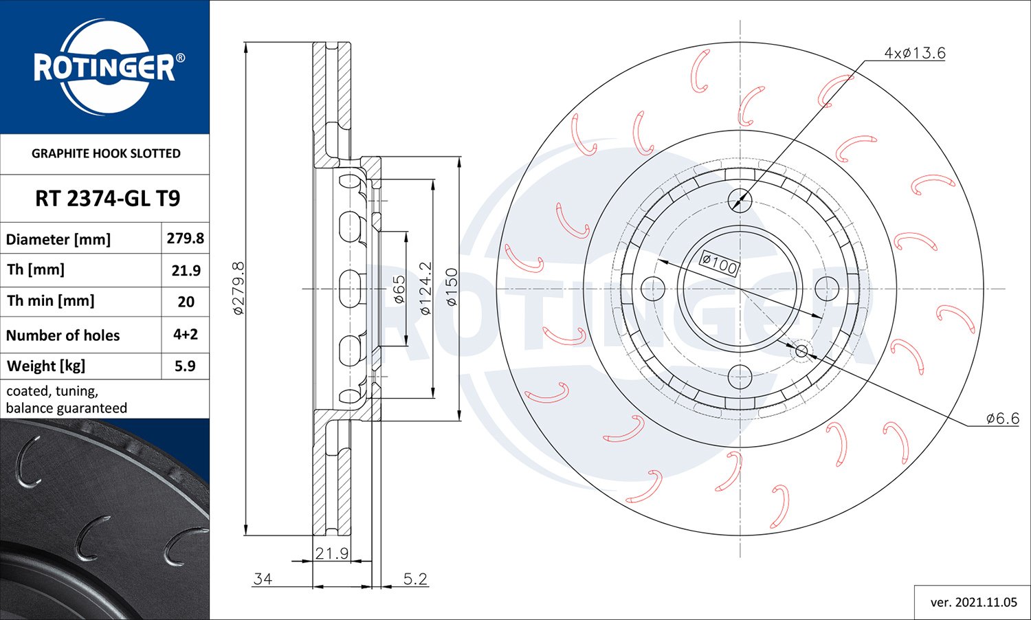 ROTINGER RT 2374-GL T9 ROTINGER RT 2374-GL T9