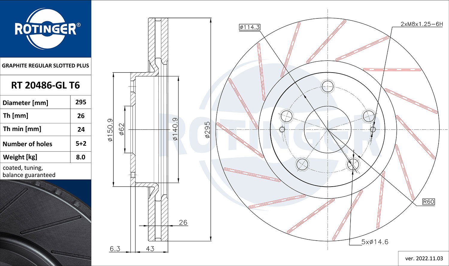 ROTINGER RT 20486-GL T6 ROTINGER RT 20486-GL T6