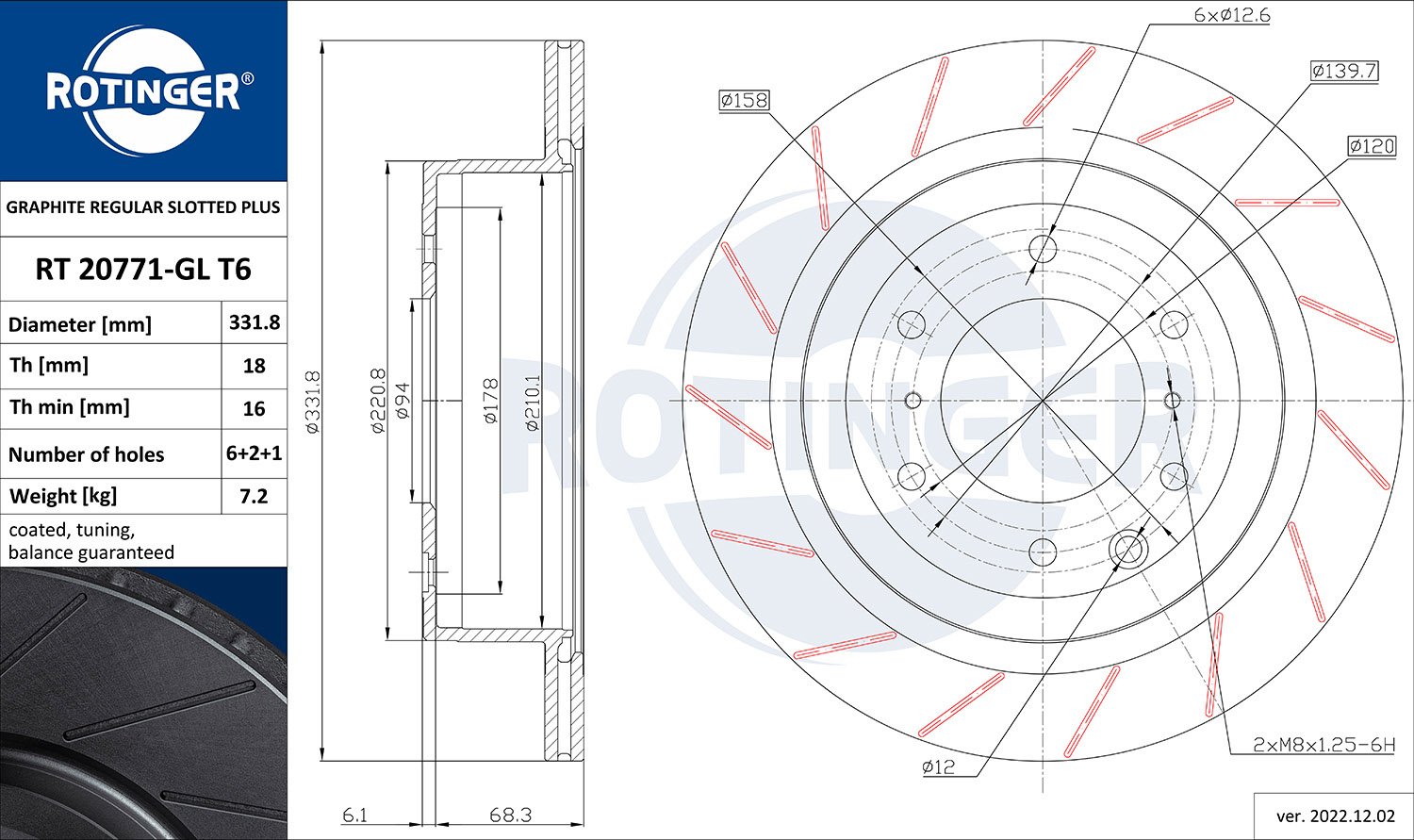 ROTINGER RT 20771-GL T6 ROTINGER RT 20771-GL T6