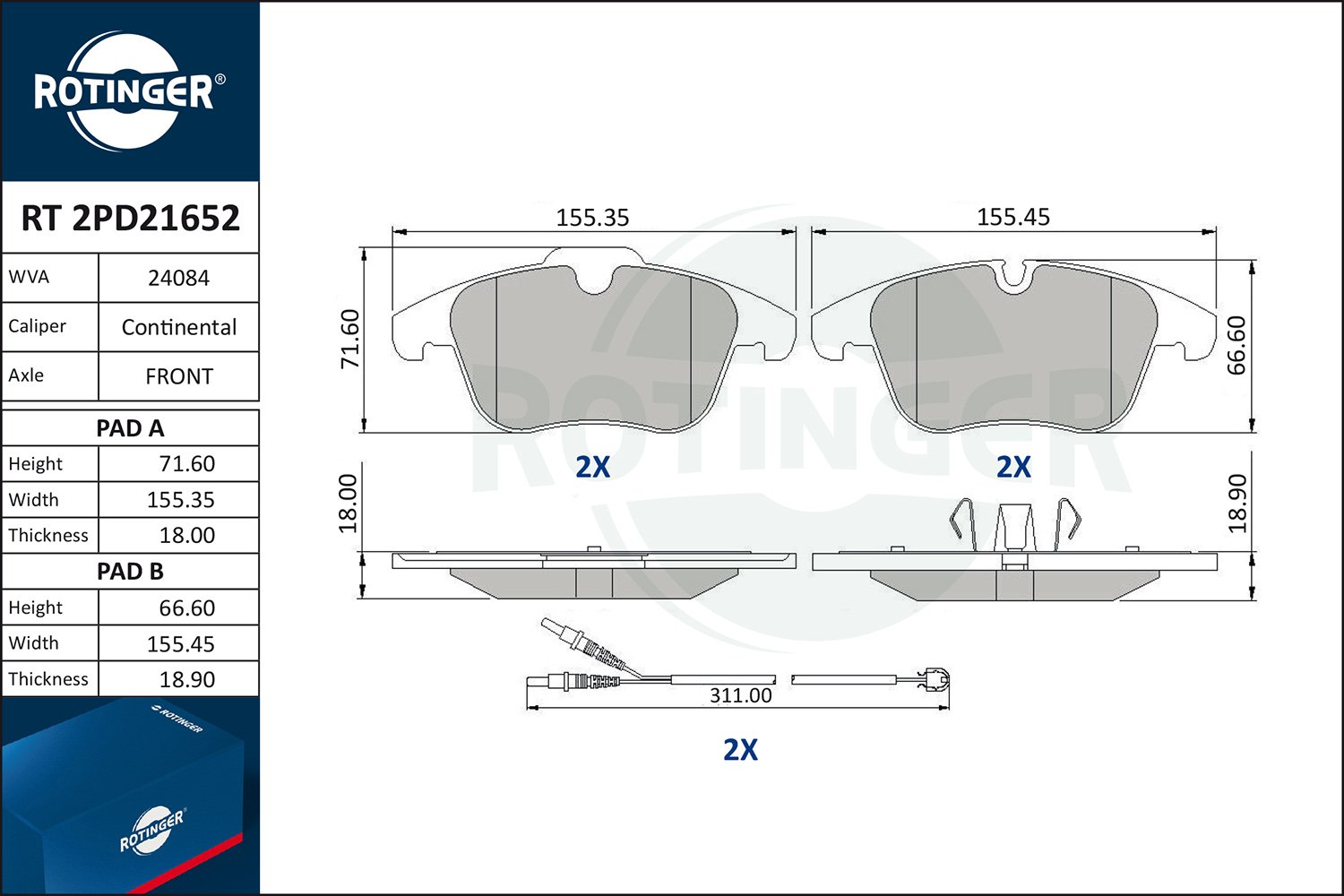 ROTINGER RT 2PD21652