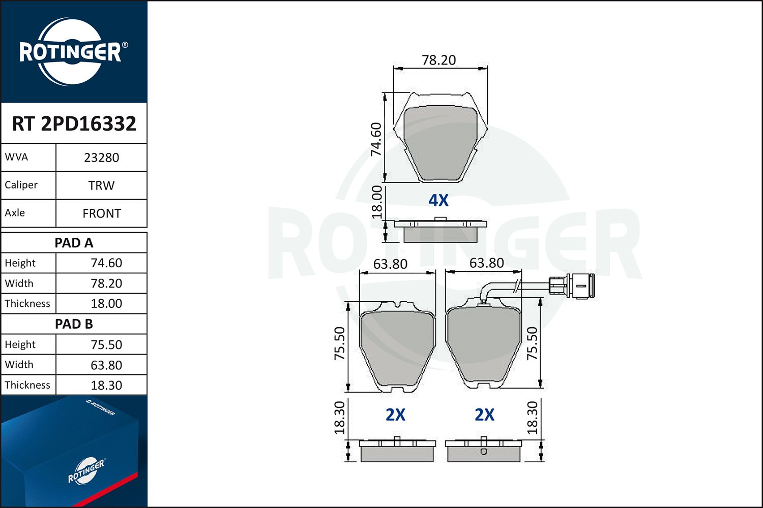 ROTINGER RT 2PD16332