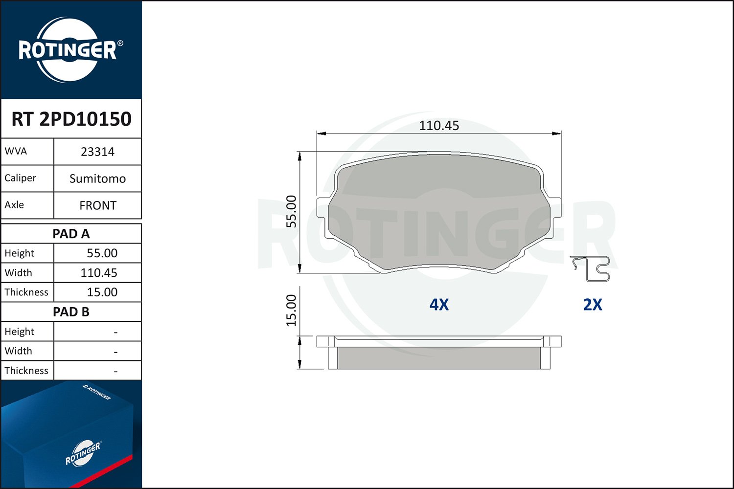 ROTINGER RT 2PD10150